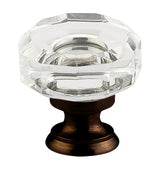 Emtek 86571US10B 86571US Lowell 1-3/8 Inch Crystal Cabinet Knob Oil Rubbed Bronze