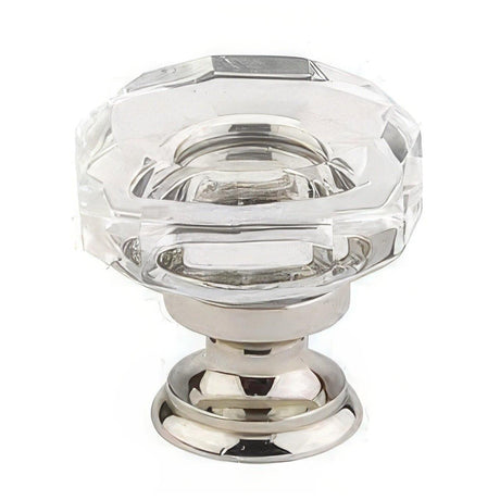 Emtek 86571US26 86571US Lowell 1-3/8 Inch Crystal Cabinet Knob Polished Chrome
