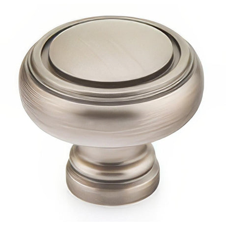 Emtek 86610US15A Norwich 1-1/4" Solid Brass Cabinet Knob - Pewter