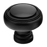 Emtek 86610US19 Norwich 1-1/4" Solid Brass Cabinet Knob - Flat Black