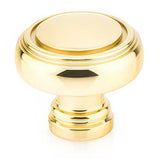 Emtek 86610US3 Norwich 1-1/4" Solid Brass Cabinet Knob - Polished Brass