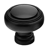 Emtek 86611US19 Norwich 1-5/8" Solid Brass Cabinet Knob - Flat Black