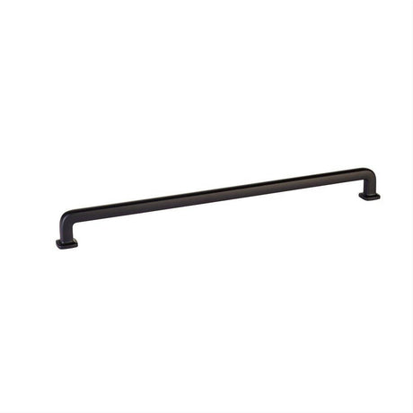 Emtek 86639US19 Cabinet Pull with 12" Center to Center Flat Black
