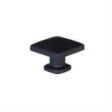 Emtek 86643US19 1-1/4" Square Cabinet Knob Flat Black