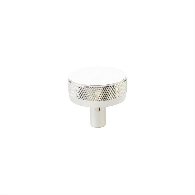 Emtek 86655.CCKUS14.KNKUS14 Stem with Knurled Knob Select Cabinet Knob Polished Nickel Lifetime