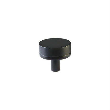 Emtek 86655.CCKUS19.SMKUS19 Stem with Knurled Knob Select Cabinet Knob Flat Black
