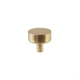 Emtek 86655.CCKUS4.SMKUS4 Stem with Knurled Knob Select Cabinet Knob Satin Brass