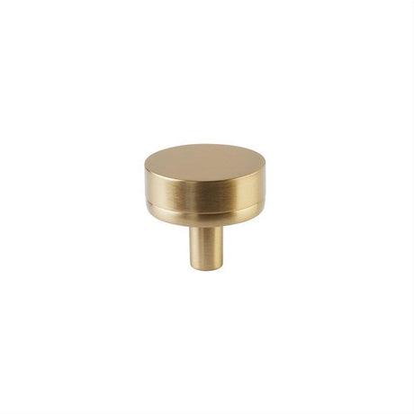 Emtek 86655.CCKUS4.SMKUS4 Stem with Knurled Knob Select Cabinet Knob Satin Brass