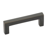 Emtek 86667MB 86667 Rustic Modern Edge Cabinet Pull with 3-1/2" Center to Center Medium Bronze