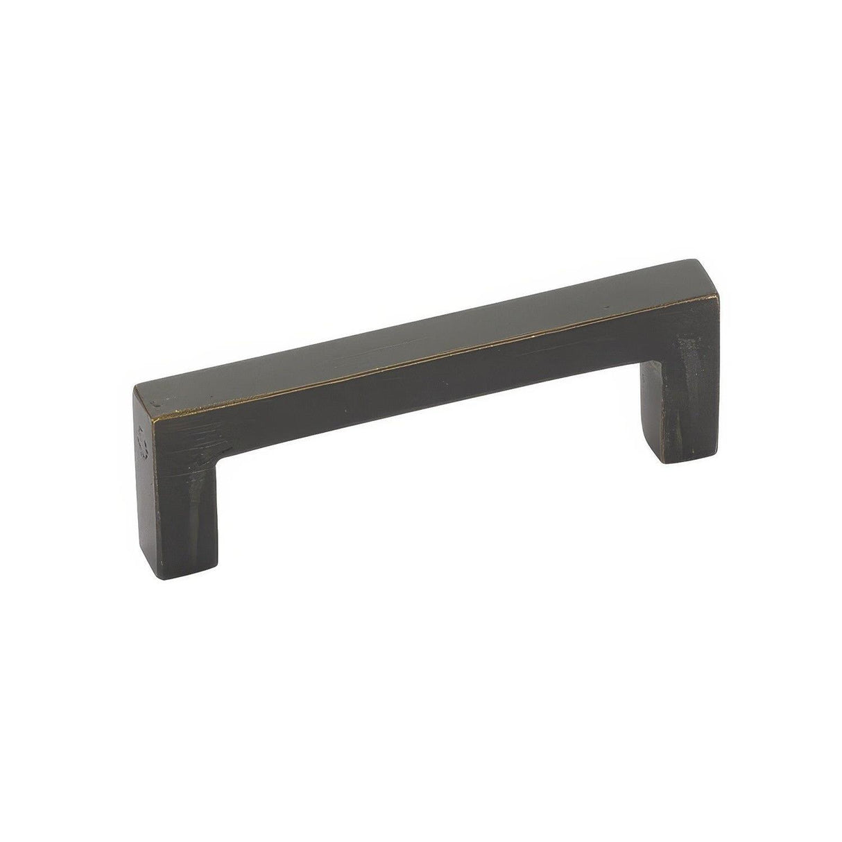 Emtek 86668MB 86668 Rustic Modern Edge Cabinet Pull with 4" Center to Center Medium Bronze