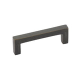 Emtek 86668MB 86668 Rustic Modern Edge Cabinet Pull with 4" Center to Center Medium Bronze