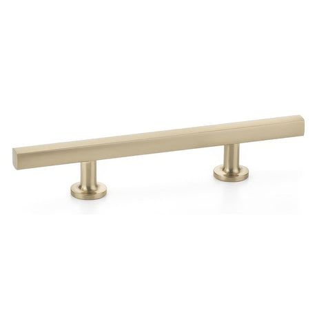 Emtek 86682US4 86682US Freestone Extended Cabinet Pull with 3-1/2" Center to Center Satin Brass
