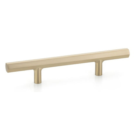 Emtek 86684US4 86684US Mod Hex Extended Cabinet Pull with 3-1/2" Center to Center Satin Brass