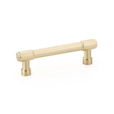 Emtek 86686US4 86686US Jasper 3-1/2 Inch Center to Center Cabinet Pull Satin Brass