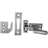 Emtek 8713US15A 8713US 2-1/16" Height x 1-1/16" Width Large Size Solid Brass Casement Latch Pewter
