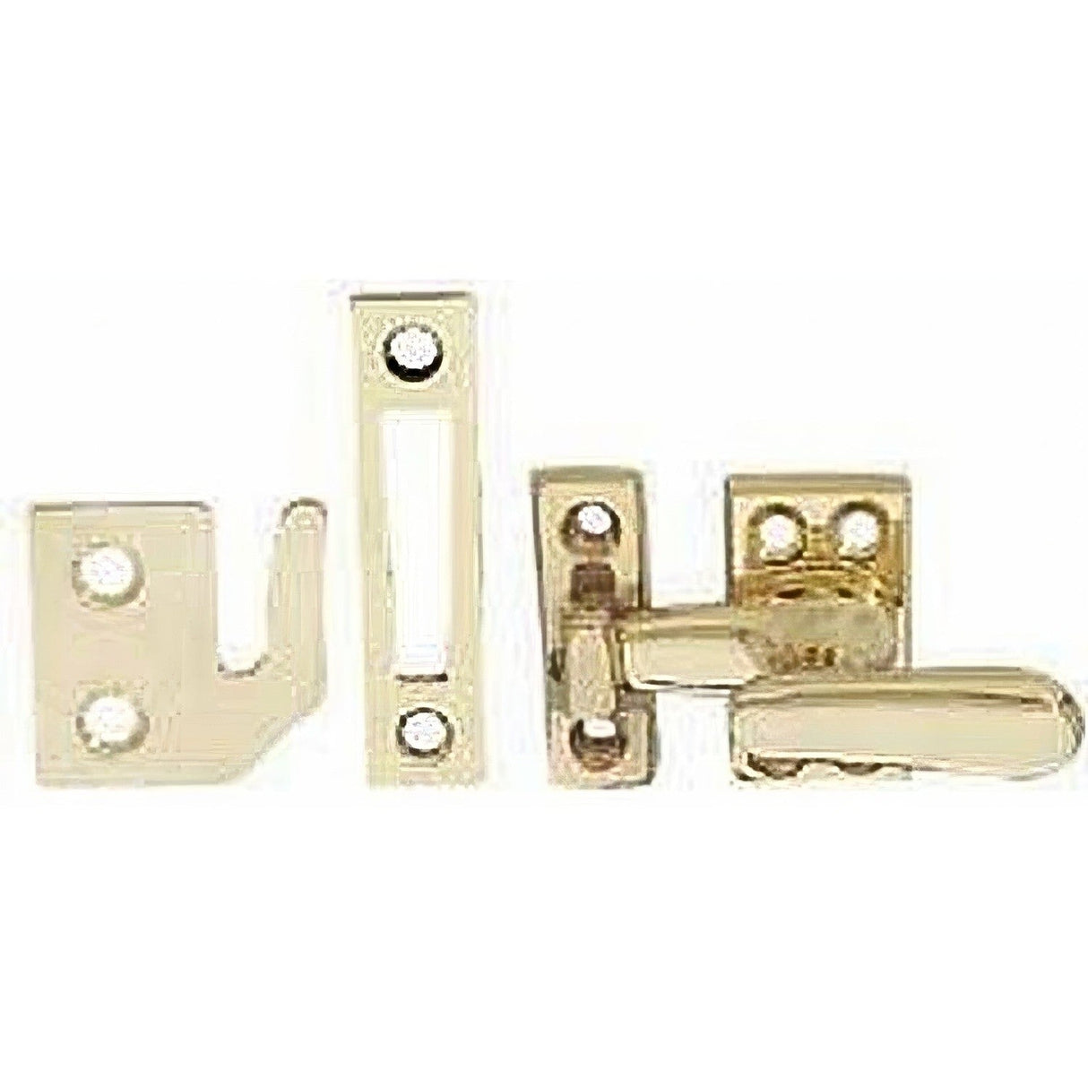 Emtek 8713US3NL 8713US 2-1/16" Height x 1-1/16" Width Large Size Solid Brass Casement Latch Unlacquered Brass