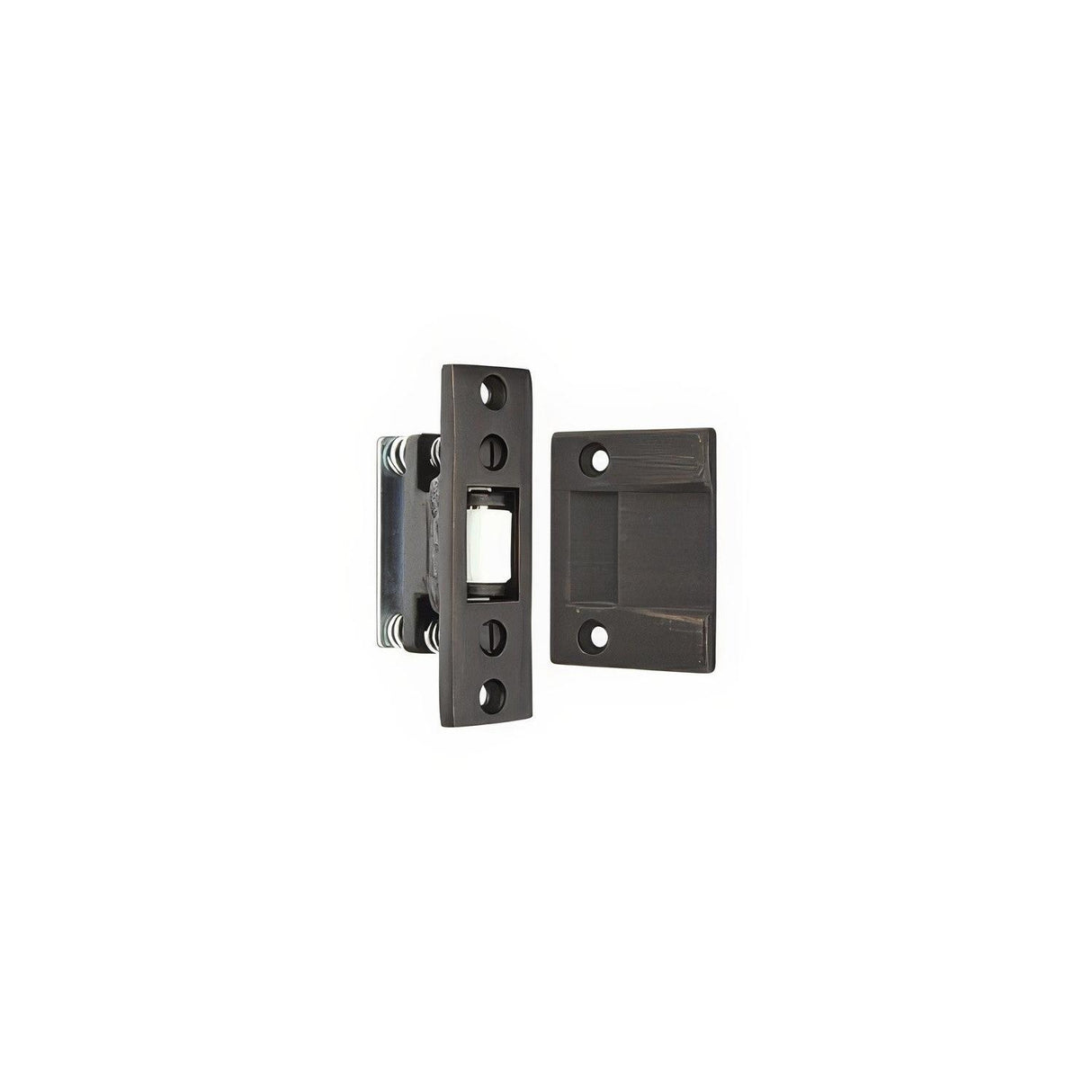 Emtek 8801MB Solid Brass Roller Catch - Medium Bronze