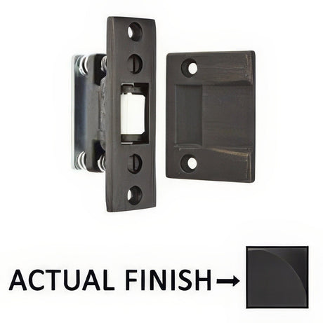 Emtek 8801US19 Solid Brass Roller Catch - Flat Black