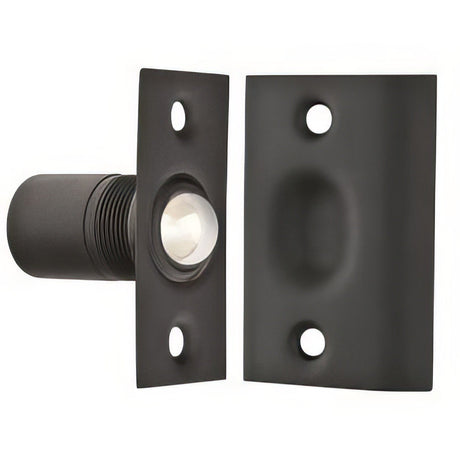 Emtek 8802US19 flat black ball catch