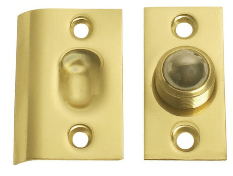 Emtek 8802US3 polished brass ball catch