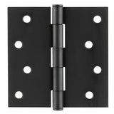 Emtek 91014MB 4" x 4" Square Corner Plain Bearing Mortise Hinge - Pair Medium Bronze