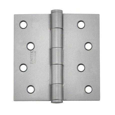 Emtek 91014US26 4" x 4" Square Corner Plain Bearing Mortise Hinge - Pair Polished Chrome