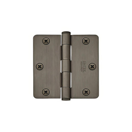 Emtek 91023US15A 91023US 3.5" x 3.5" Plain Bearing 1/4" Radius Corners Mortise Hinge - Pair Pewter