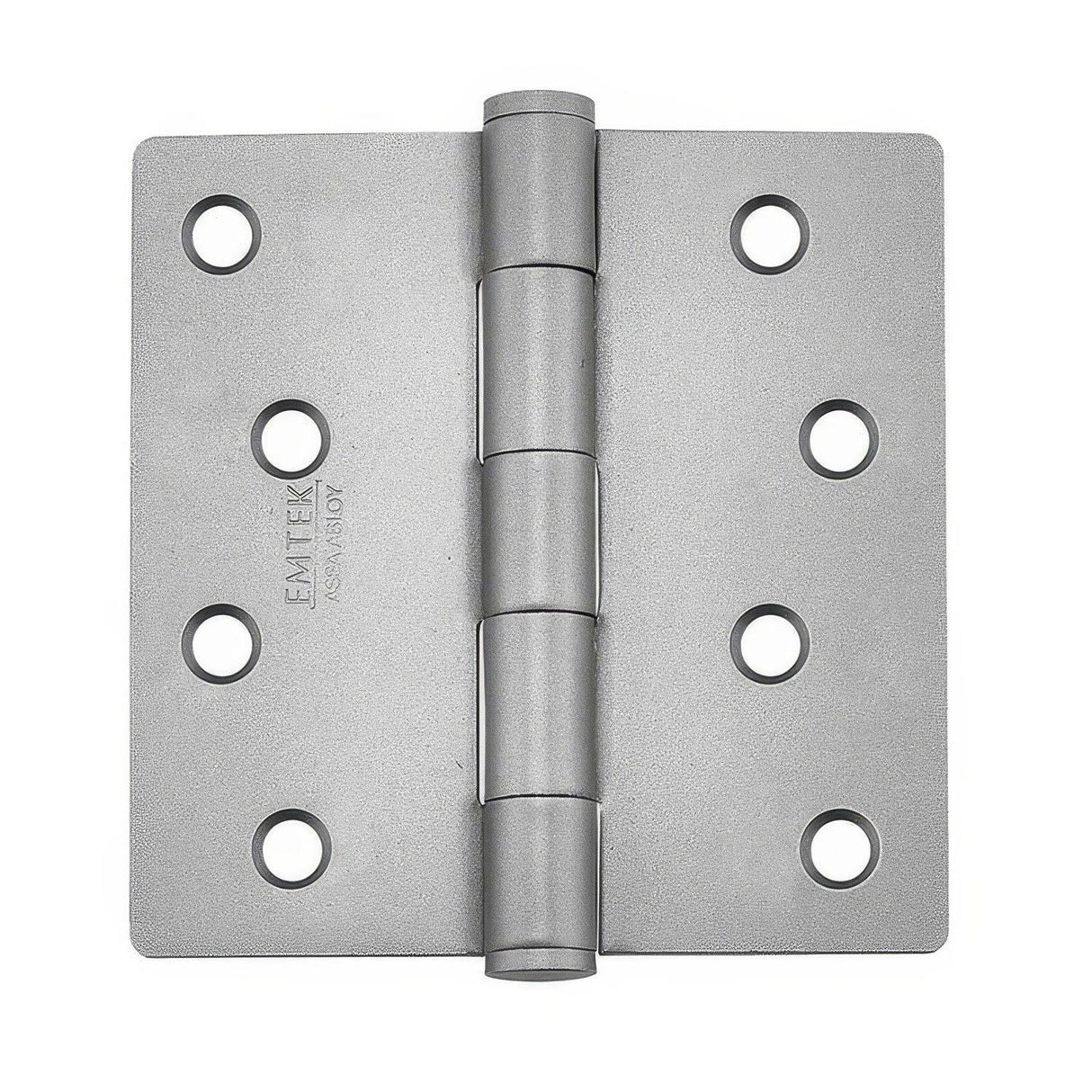 Emtek 91024MB 91024US 4" x 4" Plain Bearing 1/4" Radius Corners Mortise Hinge - Pair Medium Bronze