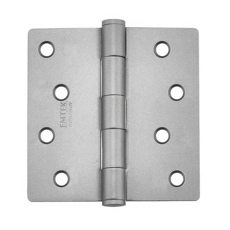 Emtek 91024MB 91024US 4" x 4" Plain Bearing 1/4" Radius Corners Mortise Hinge - Pair Medium Bronze