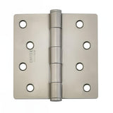 Emtek 91024US4 91024US 4" x 4" Plain Bearing 1/4" Radius Corners Mortise Hinge - Pair Satin Brass