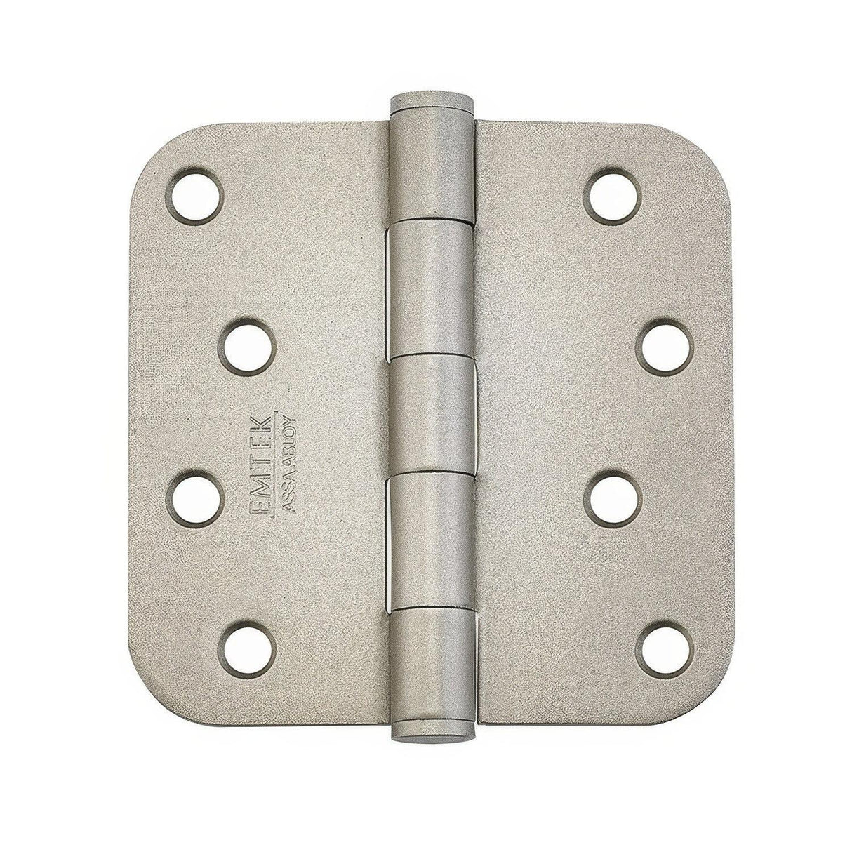Emtek 91034TWB 91034US 4" x 4" Plated Steel Residential Duty 5/8" Radius Round Corner Plain Bearing Hinges - Pair Tumbled White Bronze