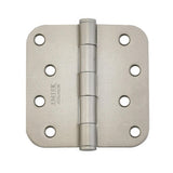 Emtek 91034TWB 91034US 4" x 4" Plated Steel Residential Duty 5/8" Radius Round Corner Plain Bearing Hinges - Pair Tumbled White Bronze