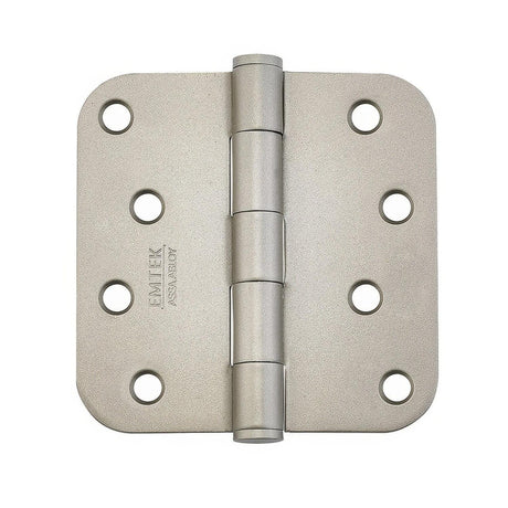 Emtek 91034TWB 91034US 4" x 4" Plated Steel Residential Duty 5/8" Radius Round Corner Plain Bearing Hinges - Pair Tumbled White Bronze