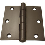 Emtek 92013US10B 92013US 3.5" x 3.5" Square Corner Plain Bearing Mortise Hinge - Pair Oil Rubbed Bronze