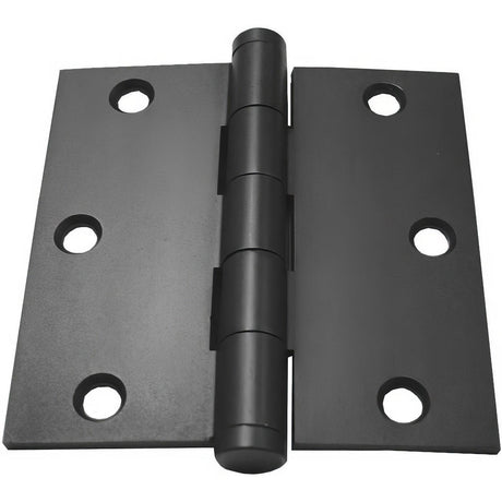 Emtek 92013US19 92013US 3.5" x 3.5" Square Corner Plain Bearing Mortise Hinge - Pair Flat Black