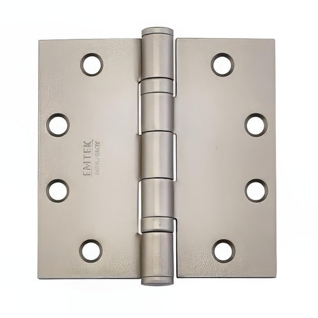Emtek 92015US4 92015US 4.5" x 4.5" Square Corner Plain Bearing Mortise Hinge - Pair Satin Brass
