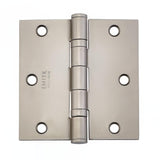 Emtek 94013TWB 94013US 3-1/2" x 3-1/2" Plated Steel Heavy Duty Square Corner Ball Bearing Hinges - Pair Tumbled White Bronze