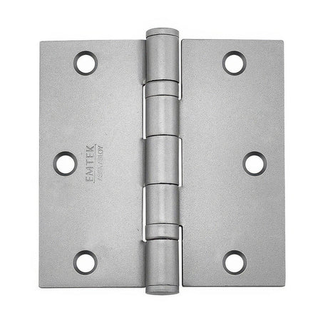 Emtek 94013US14 94013US 3-1/2" x 3-1/2" Plated Steel Heavy Duty Square Corner Ball Bearing Hinges - Pair Polished Nickel