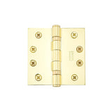 Emtek 94014US4 4" x 4" Square Corner Ball Bearing Mortise Hinge - Pair Satin Brass