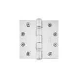 Emtek 94015US14 4.5" x 4.5" Square Corner Ball Bearing Mortise Hinge - Pair Polished Nickel