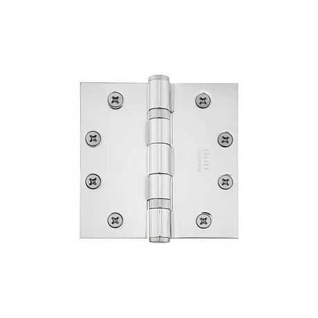 Emtek 94015US14 4.5" x 4.5" Square Corner Ball Bearing Mortise Hinge - Pair Polished Nickel