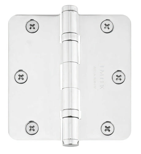 Emtek 94033US15 3.5" x 3.5" Ball Bearing 5/8" Radius Corners Mortise Hinge - Pair Satin Nickel