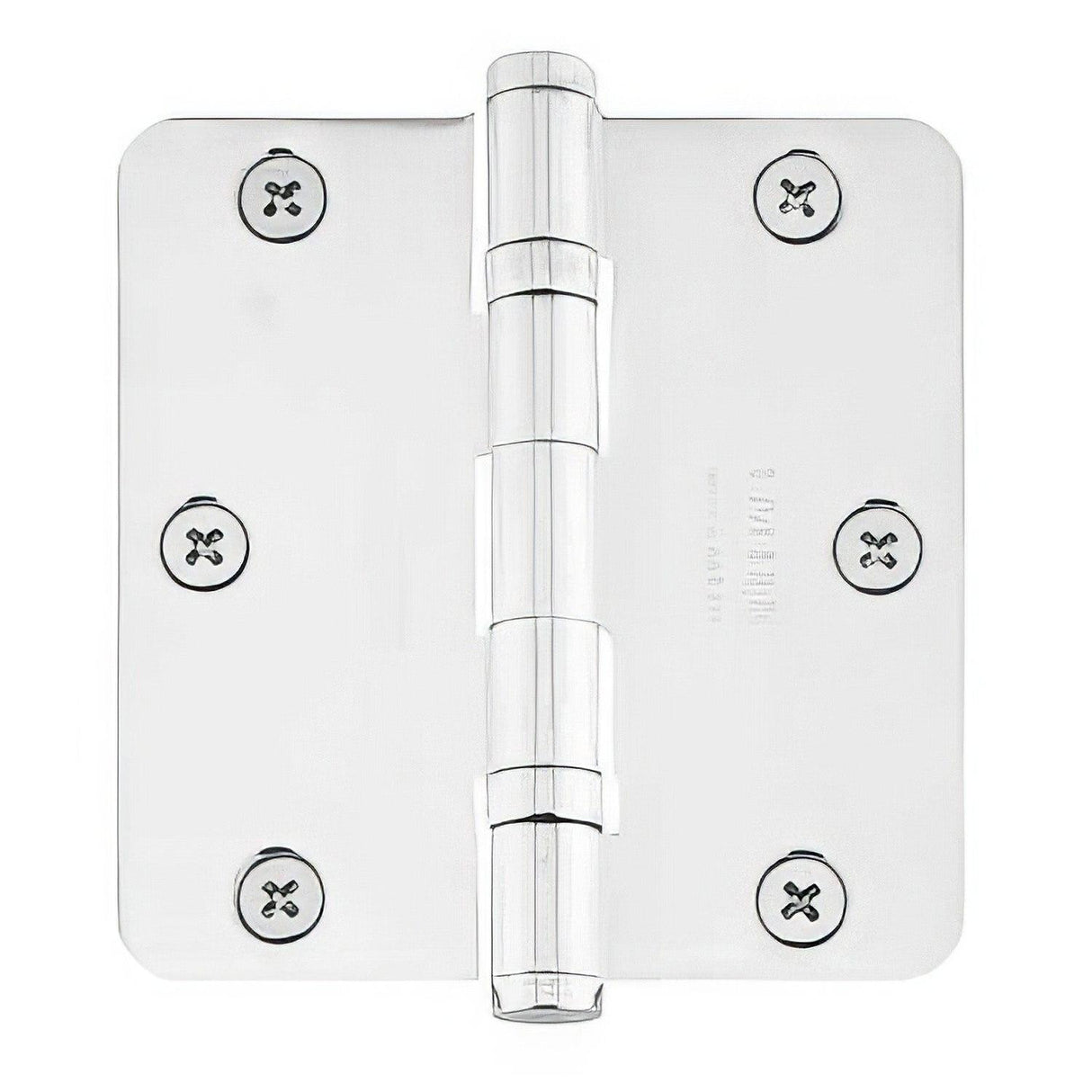 Emtek 94033US15A 3.5" x 3.5" Ball Bearing 5/8" Radius Corners Mortise Hinge - Pair Pewter