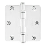 Emtek 94033US15A 3.5" x 3.5" Ball Bearing 5/8" Radius Corners Mortise Hinge - Pair Pewter