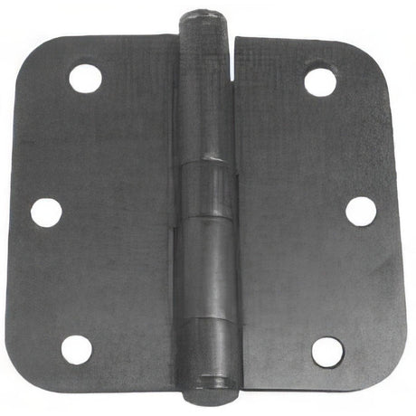 Emtek 94033US19 3.5" x 3.5" Ball Bearing 5/8" Radius Corners Mortise Hinge - Pair Flat Black