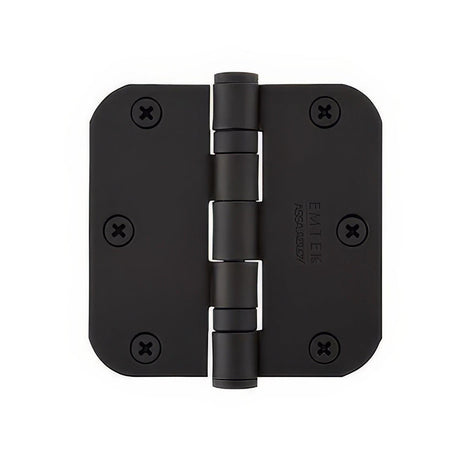 Emtek 94033US4 3.5" x 3.5" Ball Bearing 5/8" Radius Corners Mortise Hinge - Pair Satin Brass