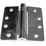 Emtek 95024US3 4" x 4" Spring Mortise Hinge with 1/4" Radius Corners - Pair NRP Polished Brass