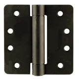 Emtek 95024US7 4" x 4" Spring Mortise Hinge with 1/4" Radius Corners - Pair NRP French Antique