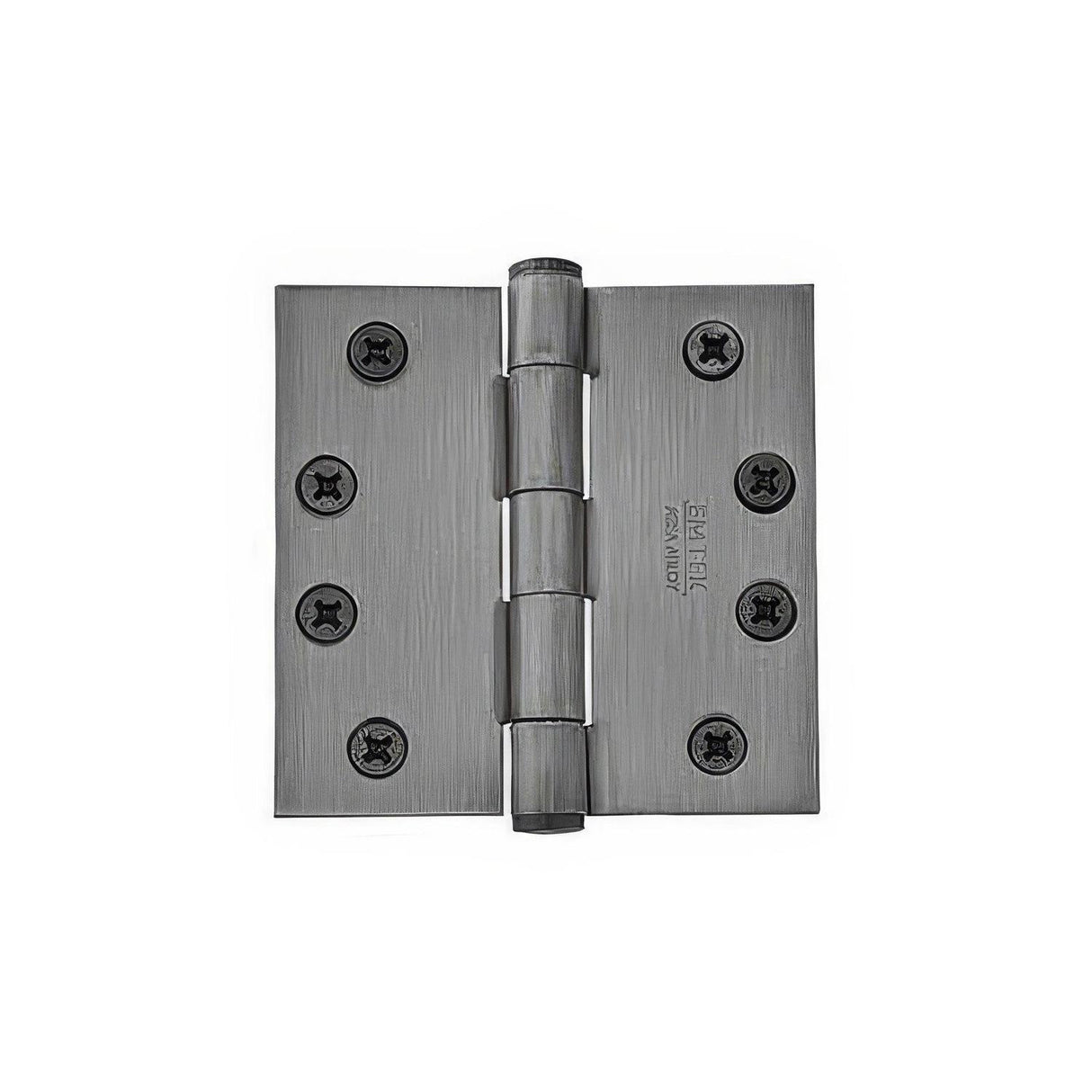 Emtek 96214US3 4" x 4" Solid Brass Square Corner Plain Bearing Mortise Hinge - Pair Lifetime Polished Brass