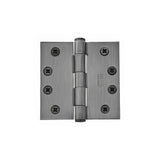 Emtek 96214US3 4" x 4" Solid Brass Square Corner Plain Bearing Mortise Hinge - Pair Lifetime Polished Brass